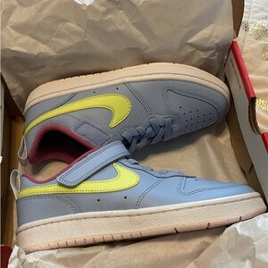 Nike Kids Sneakers in Blue, Yellow, and Pink